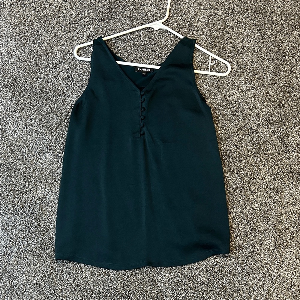 Express Black V-Neck Sleeveless Blouse